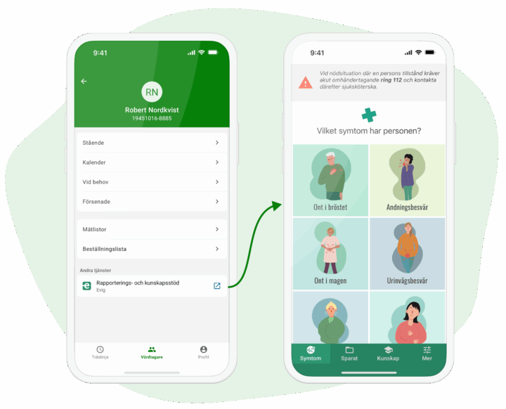 Uthopp från patientprofil